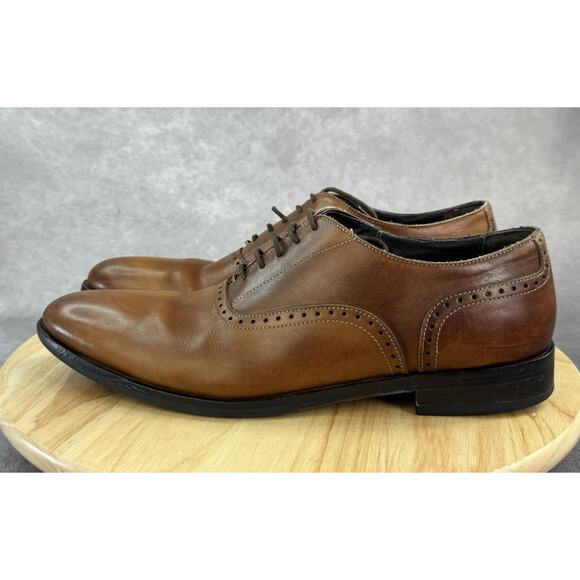 To Boot New York Dress Shoes Oxfords Derby Lucerne Brown Crust Leather Size 11 main image 8